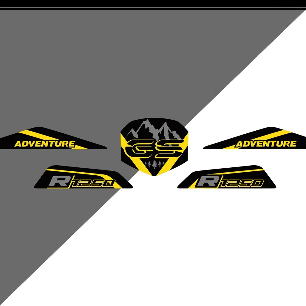 Motorcycle Stickers Adventure Front Beak Fairing Extension Wheel Extender Cover Decal For BMW R1250GS LC ADV R 1250 GS HP