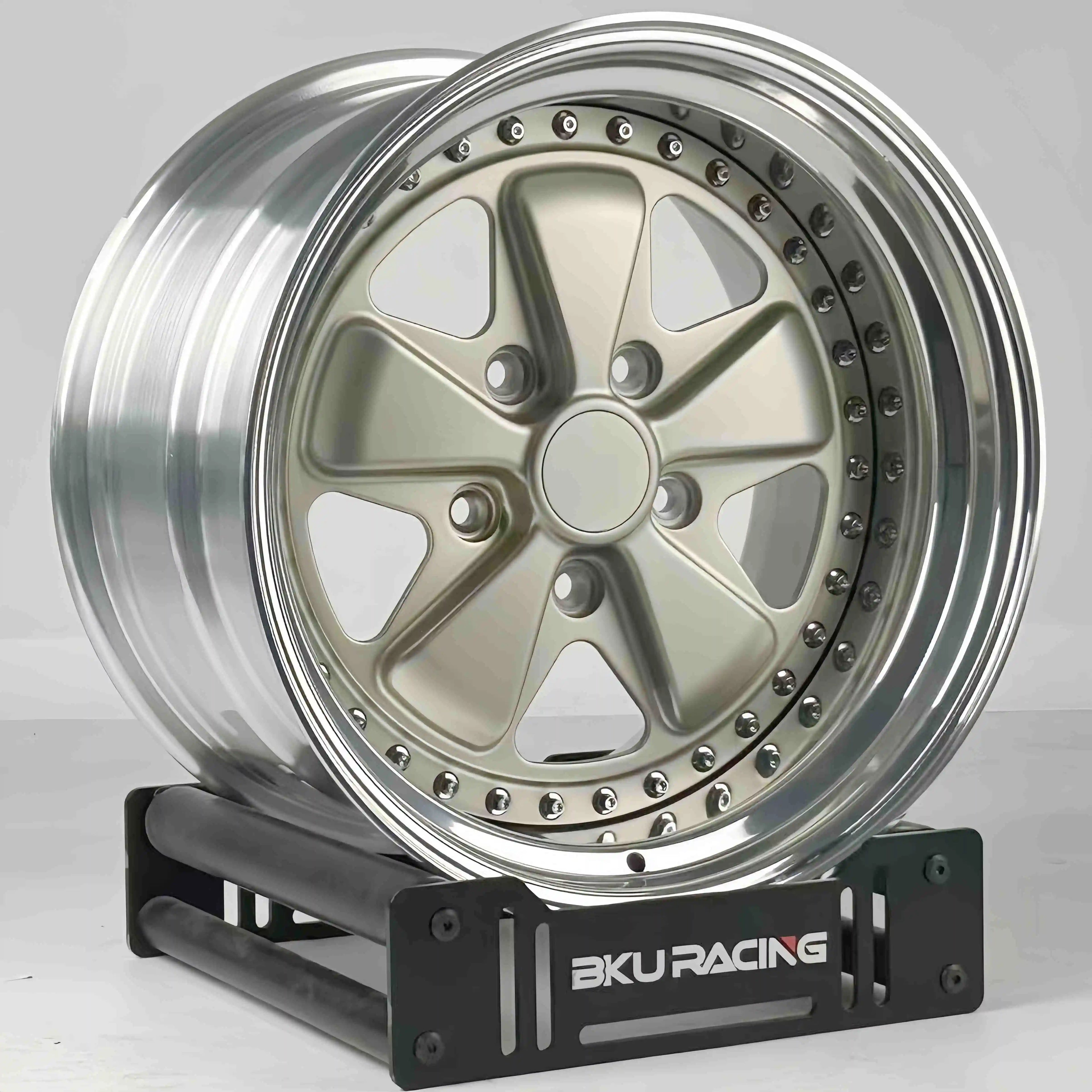 Forged 3 Piece Wheels for Porsche 964 Turbo 960 911 991 993 996 997.1 997.2 17 18 19 20 Inch Rims 8-11.5J Alloy 5x130 Wheels