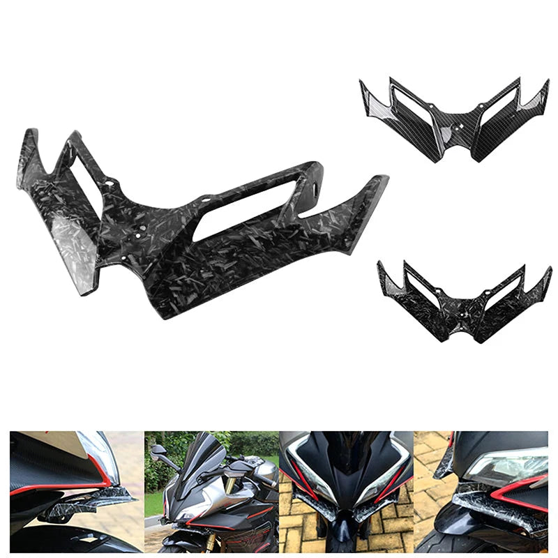 1 Piece For  Nmax155 Kawasaki Ninja 250 300 GSX250R CFmoto 250SR Moto Front Fairing Winglets Aerodynamic Wing Deflector