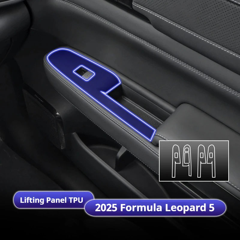 For BYD Formula Leopard 5 8 Car Interior Protection Film TPU Center Console Anti-Scratch Film Car Interior Stickers