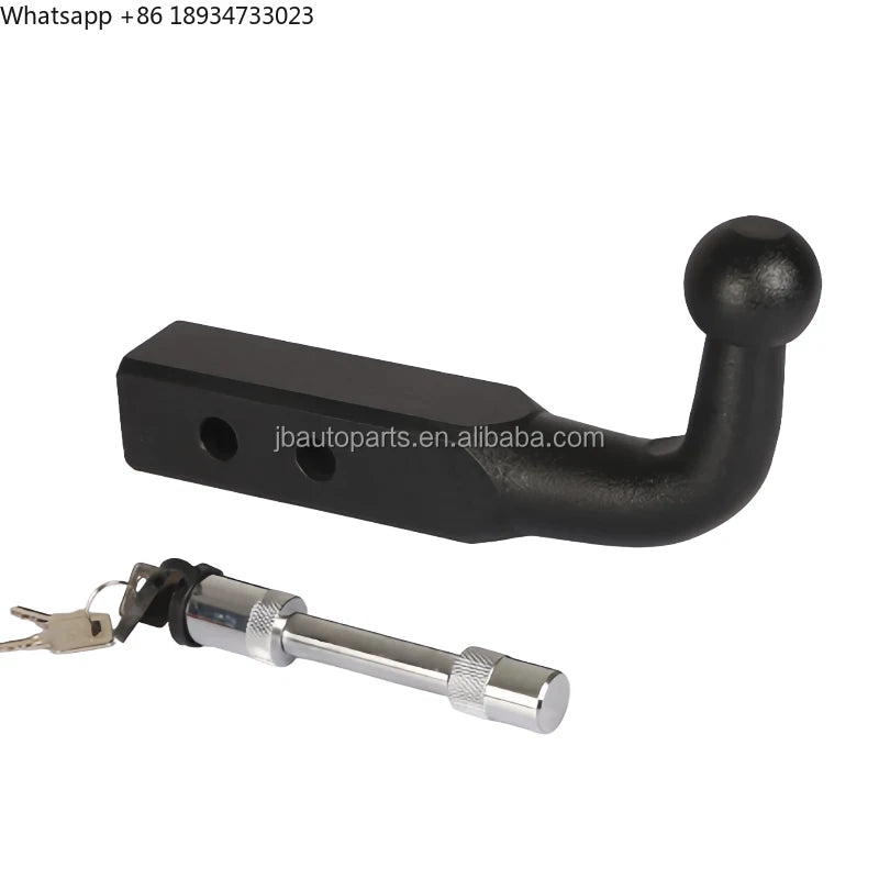 For Rox 01 2500kg Towing Bar with Black Powder Coat Steel Hitch Ball Mount for Trailers New Condition