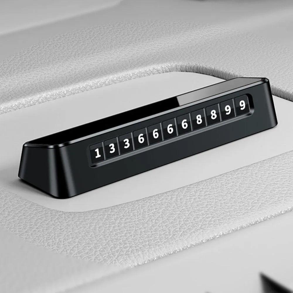 Dual Number Temporary Parking Sign Fit For Rox Adamas 01 2025 2026 Acrylic Mobile Phone Sign Interior Modification Supplies