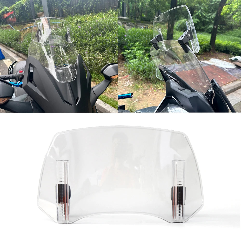FOR YAMAHA TENERE 700 XMAX 300 250 400 TRICITY 155 125 TMax Lux Max Risen Adjustable Windscreen Windshield Spoiler Air Deflector