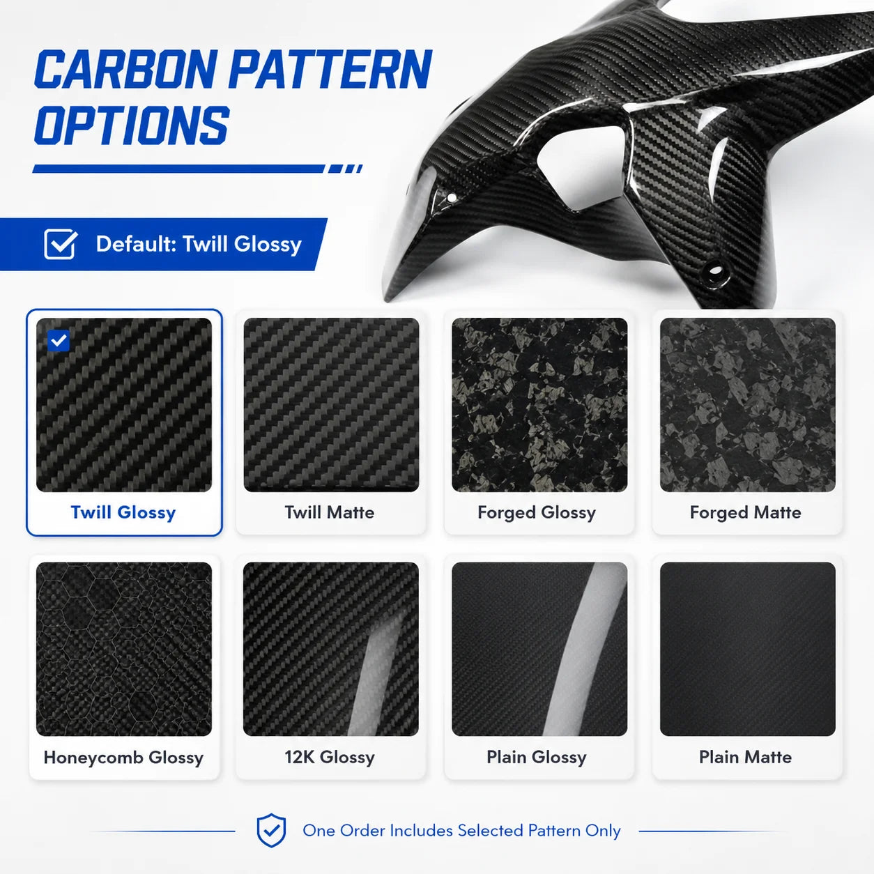 Bodywork Fairing Kit Options Carbon Fiber Fender Panel Cover Set Upgrade for Yamaha MT07 MT-07 2025+ Motorcycle Accessories