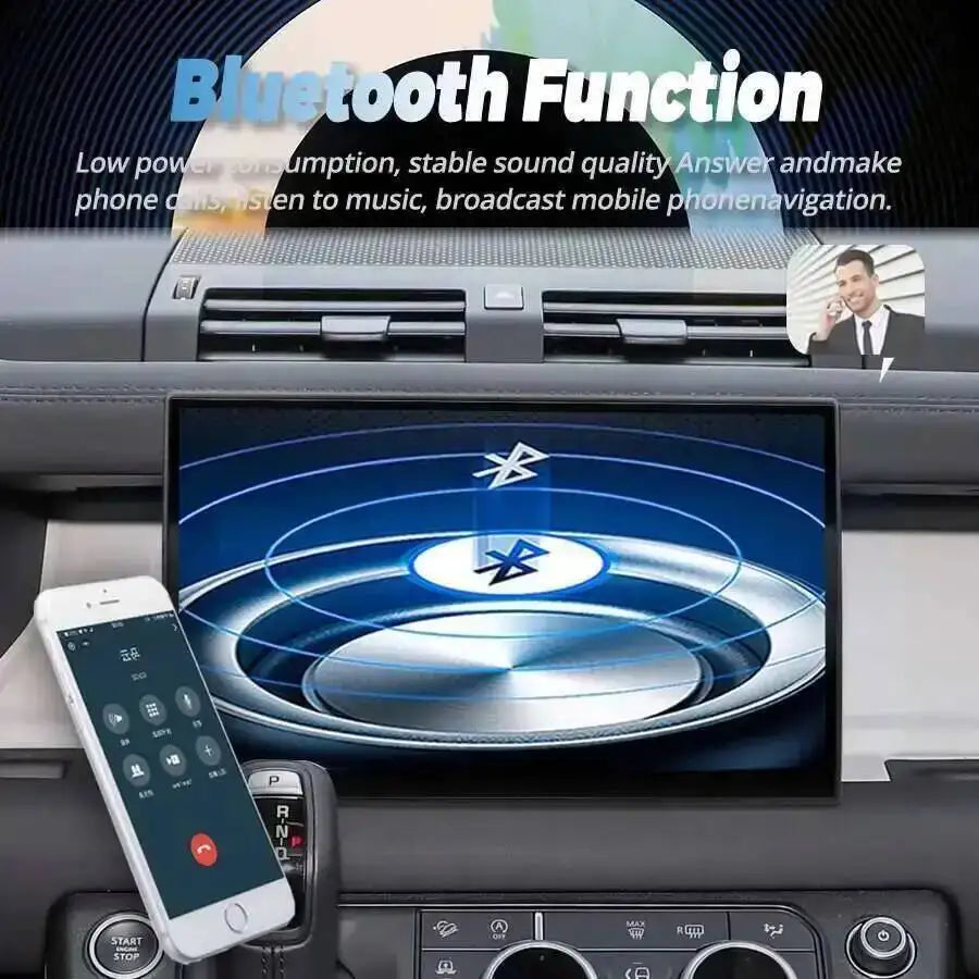 11.4" Android 14 Screen GPS Wireless Carplay Android Auto Car Multimedia Video Player For Land Rover Defender 2020-2025