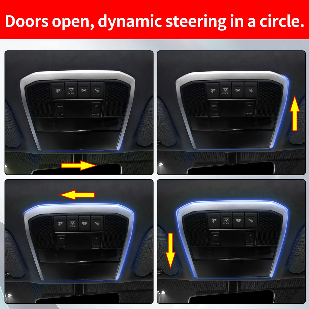 For 2021-2026 2022 2023 2024 Toyota Land Cruiser 300 LC300 Car Interior Roof Ambient Light Strip Decorative LED Atmosphere Lamp