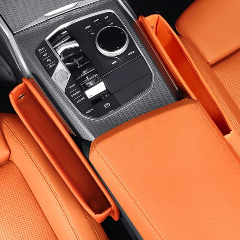 Seat Gap Storage Box for BYD Leopard 5 Leopard 8 Leather Car Seat Gap Pockets Anti-Spill Interior Accessory