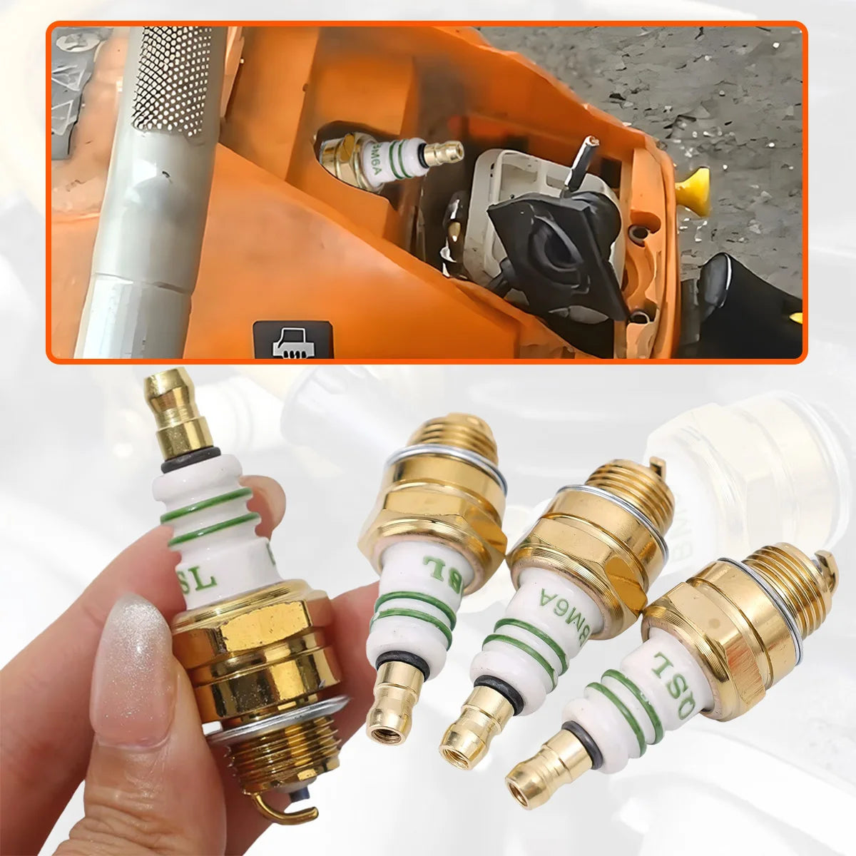 YONGRUN 1/2/5PCS BM6A Spark Plug Engine Parts Durable Parts for Car SUV Truck Accessories Automotive Spark Plugs Engine Ignition