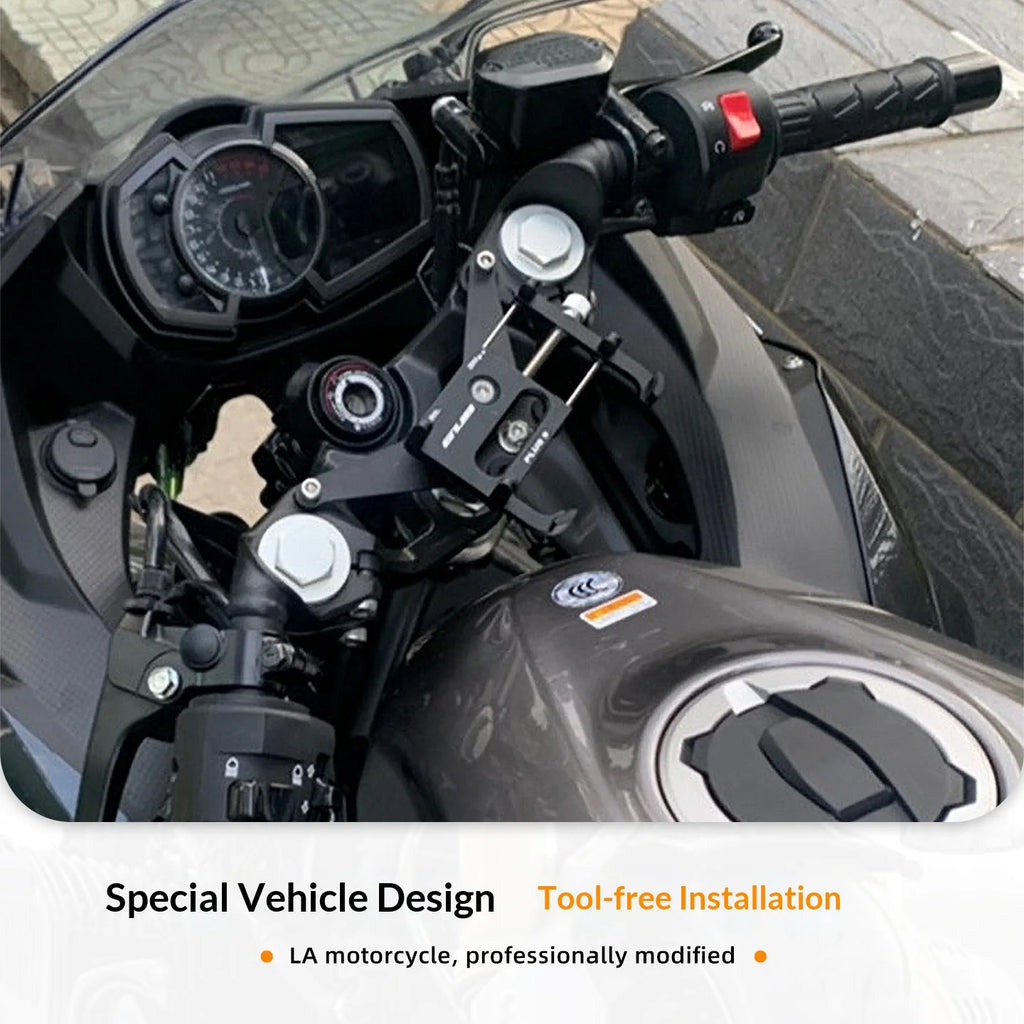 【Premium】For Kawasaki Ninja 400 Z400 motorcycle modified aluminum alloy phone holder and sports camera mount NINJA
