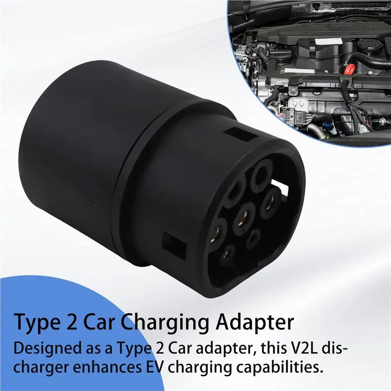 V2L Discharger For Type2 EU Plug Car Discharge EV Cable Adapter For BYD Discharge V2L Vehicle To Load IEC62196-A91R