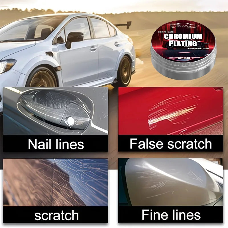 Car Scratch Repair Kit with Sponge Easy Polishing Durable Paint Care Combo for Daily Use Vehicles