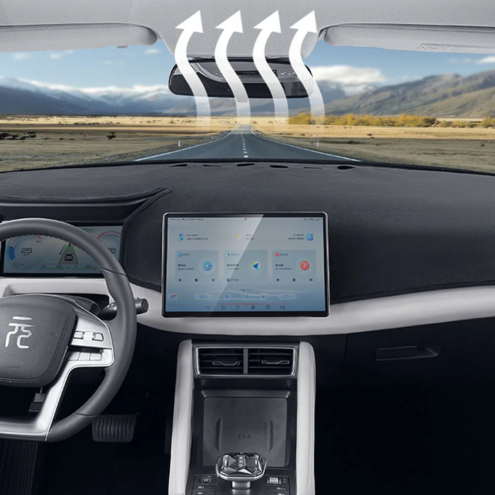 For BYD Atto 2 Yuan UP 2024 2025 Instrument Panel Light Shielding Pad Interior Supplies Anti Reflective And Dustproof Pad