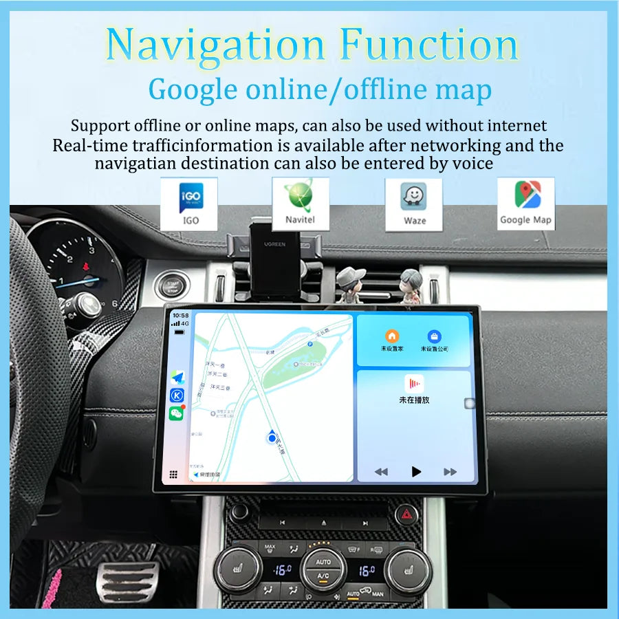 12.3inch Android14  For2012-2018 Range Rover Evoque L538 Multimedia Player Car GPS Radio Wireless Carplay Auto Original OEM Menu