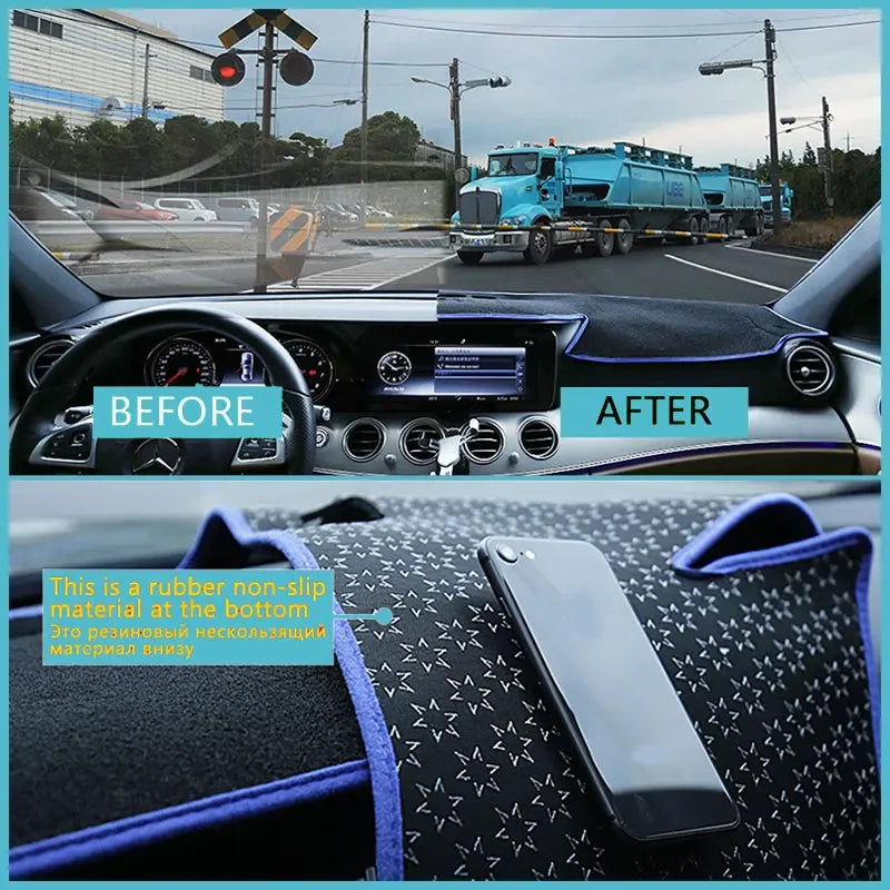 For BYD Sealion 7 2024 2025 2026 Dashboard Mat Rug Cover Anti-slip Cushion Protective Avoid Light Sunshade Car Accessories