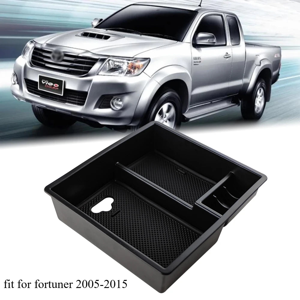 For Toyota Hilux Fortuner 2016 2017 2018 2019 2020 2021 2024 Car Armrest Storage Box Center Console Organizer Tray Pallet Holder