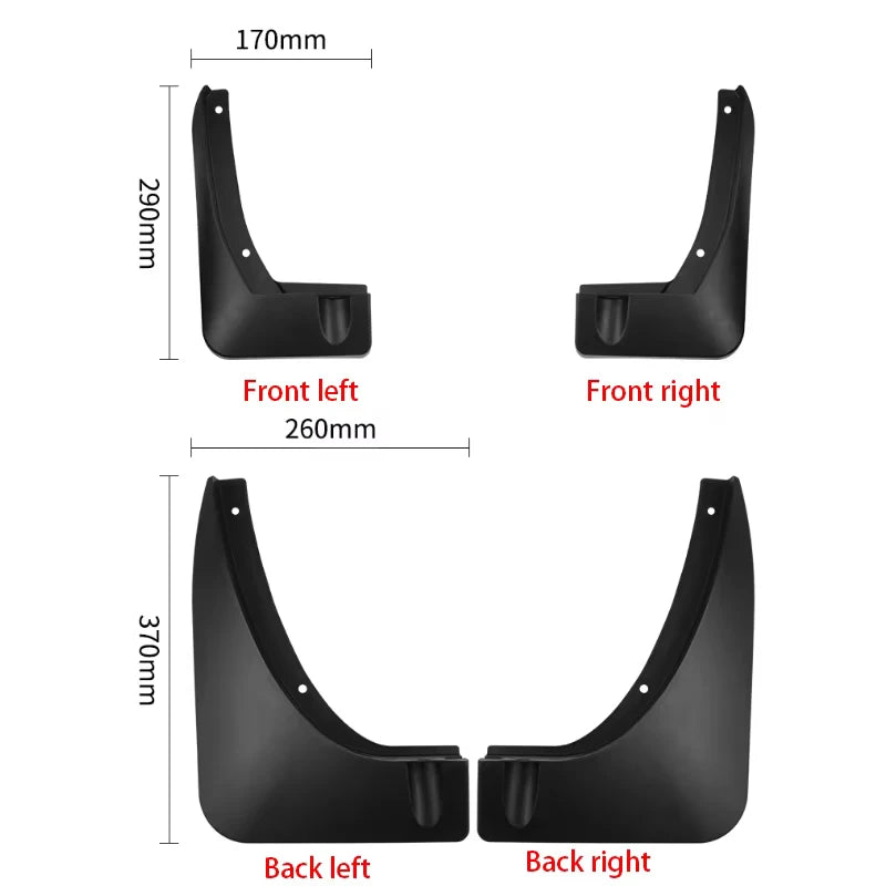 Car Mudguards For Rox Polestones 01 2023 2024 2025 Anti-splash Mudflap Mudguards Splash Guards Mud Flaps Fender Car Accessories