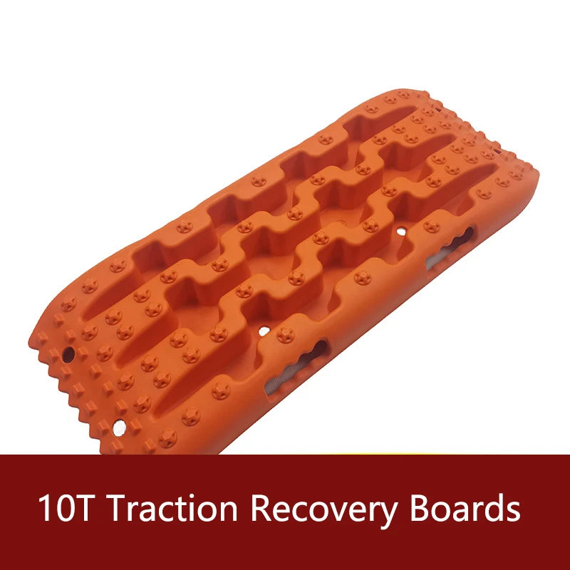10T Traction Recovery Boards Traction Recovery Boards with Built-in Jack Base for Off-Road Overlanding, Sand, Snow & Mud Escape