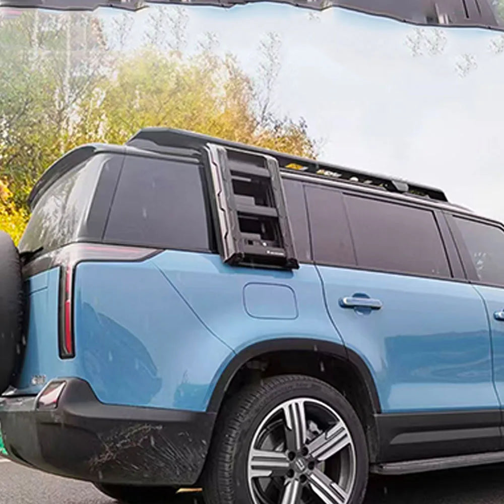 Car Foldable Side Door Climbing Ladder Retractable Fit For BAIC JISHI Polestones 01 ROX 01 2024 2025 2026