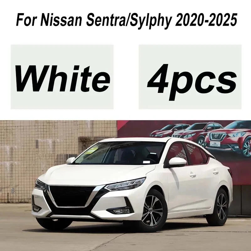 4 قطع واقيات طين للسيارة لنيسان سنترا اكسسوارات سيلفي 2025 2024-2020 واقيات طين أوتو سبلاش حاجز أمامي خلفي قطع غيار سيارات