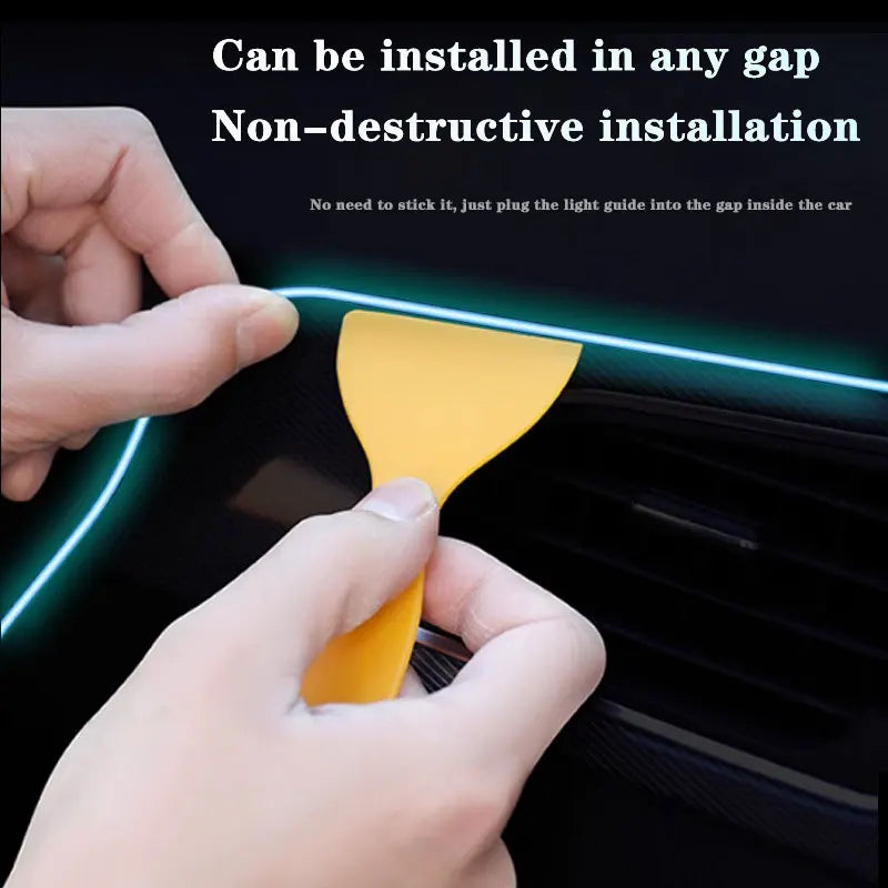 For BYD Seagull 2024 2025 2026 EQ Dolphin Mini 2/24 in 1 Car Atmosphere Light Lamp RGB Shade Ensemble Streamer Atmosphere Set