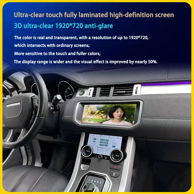 10,25" Odtwarzacz multimedialny Android 13 GPS Radio Bezprzewodowy Carplay i Auto Menu OEM Oryginalne do Range Rover Evoque Vela