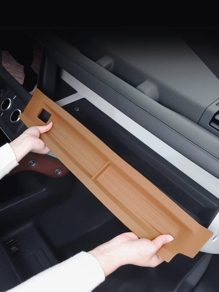 3 Pieces Left Driving Suitable for 2020–2026 Land Rover Defender 90 110 130 Console Storage Box Cushion Protection Pad Silicone