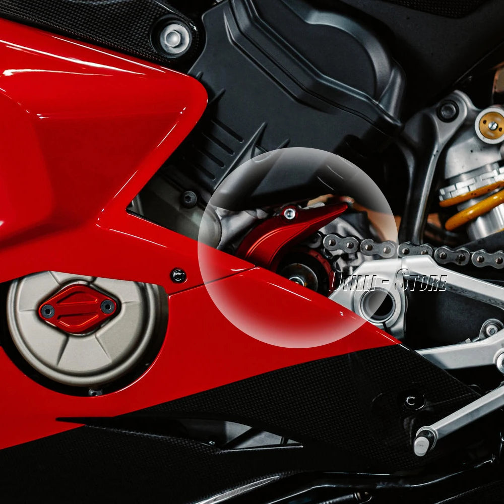 CNC Front Sprocket Cover Chain Protector Guard Motorcycle Parts For Ducati Streetfighter V4 S Panigale V4 R S 2018-2024
