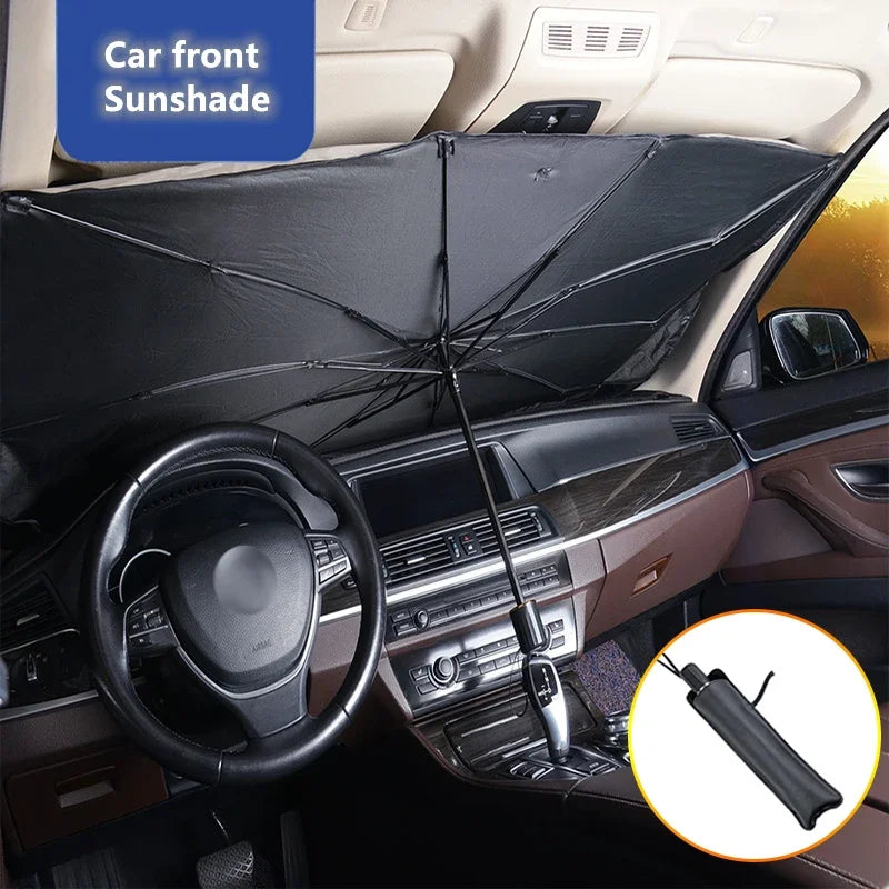 Car Windshield Sunshade Multi-functional Convenient Foldable Car Parasol Interior Front Windshield Parasol Protechor Accessories