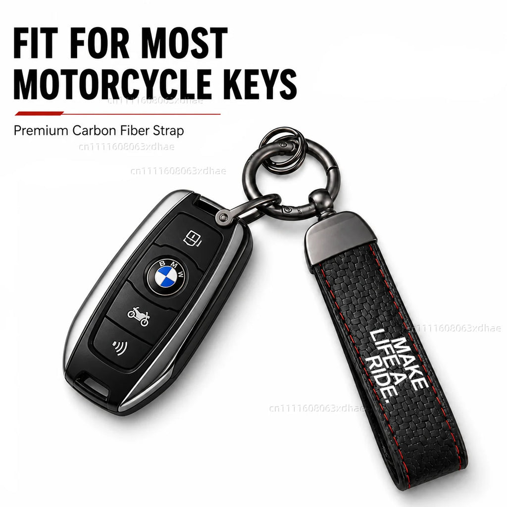 High-Grade Leather Motorcycle Keychain Holder Keyring Accessories For BMW R1200GS R1250GS R 1200GS R1250 GS R 1250 LC ADV
