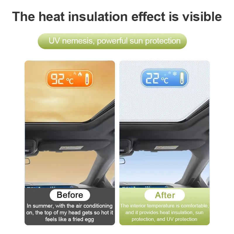 Sunroof For Rox Polestones 01 Accessorie 2023 2024 2025 2026 Car Insulation Sunshade Electrostatic Adsorption Skylight Sunscreen