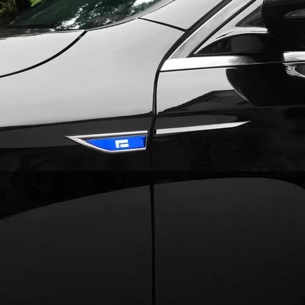 Car Leaf Panel Side Stickers Body Metal Stickers Personalized Sports Decoration For 2024 2025 BAIC JISHI Polestones 01 ROX 01