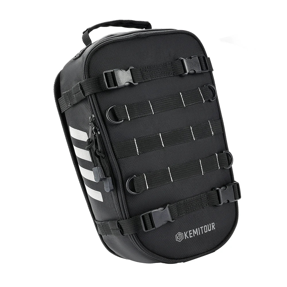 Motorcycle Rear Fender Tail Bag Dirt Bike Enduro Tool Roll Bags Universal for Adventure Off Road Bike Motocross Dual Sport Bag