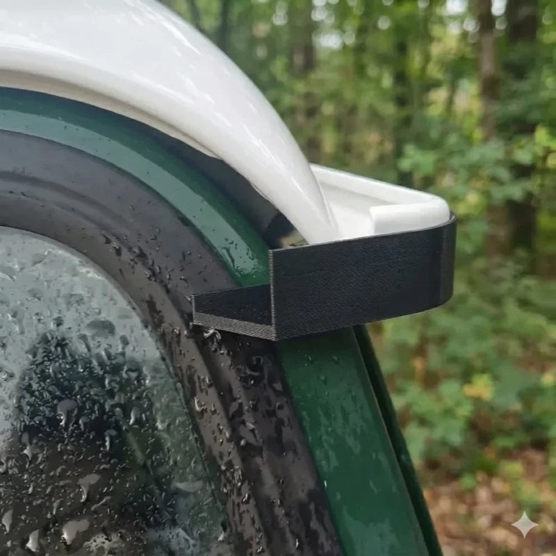 A Pair For Land Rover Defender 90/110 Car Roof Drainage Channels Durable The Deflector Covers For The Water Drainage Channels