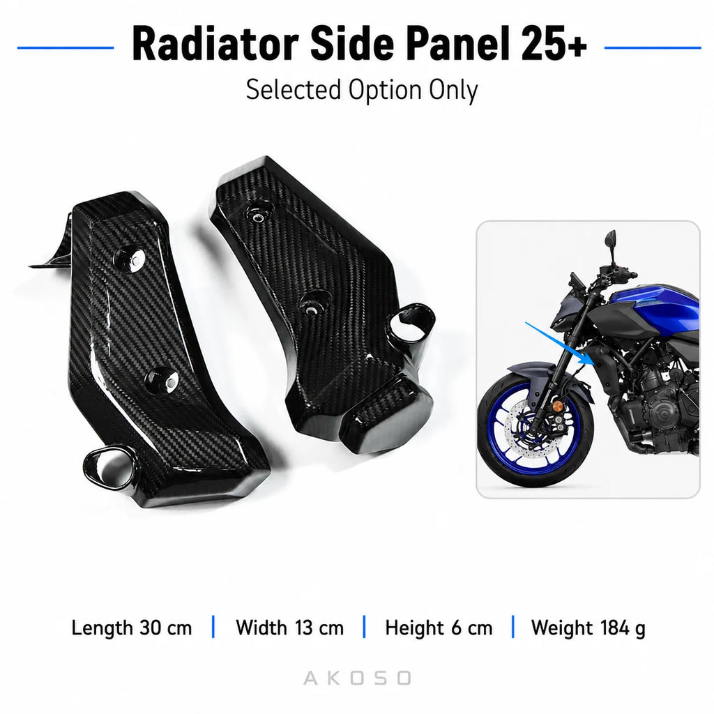 Bodywork Fairing Kit Options Carbon Fiber Fender Panel Cover Set Upgrade for Yamaha MT07 MT-07 2025+ Motorcycle Accessories