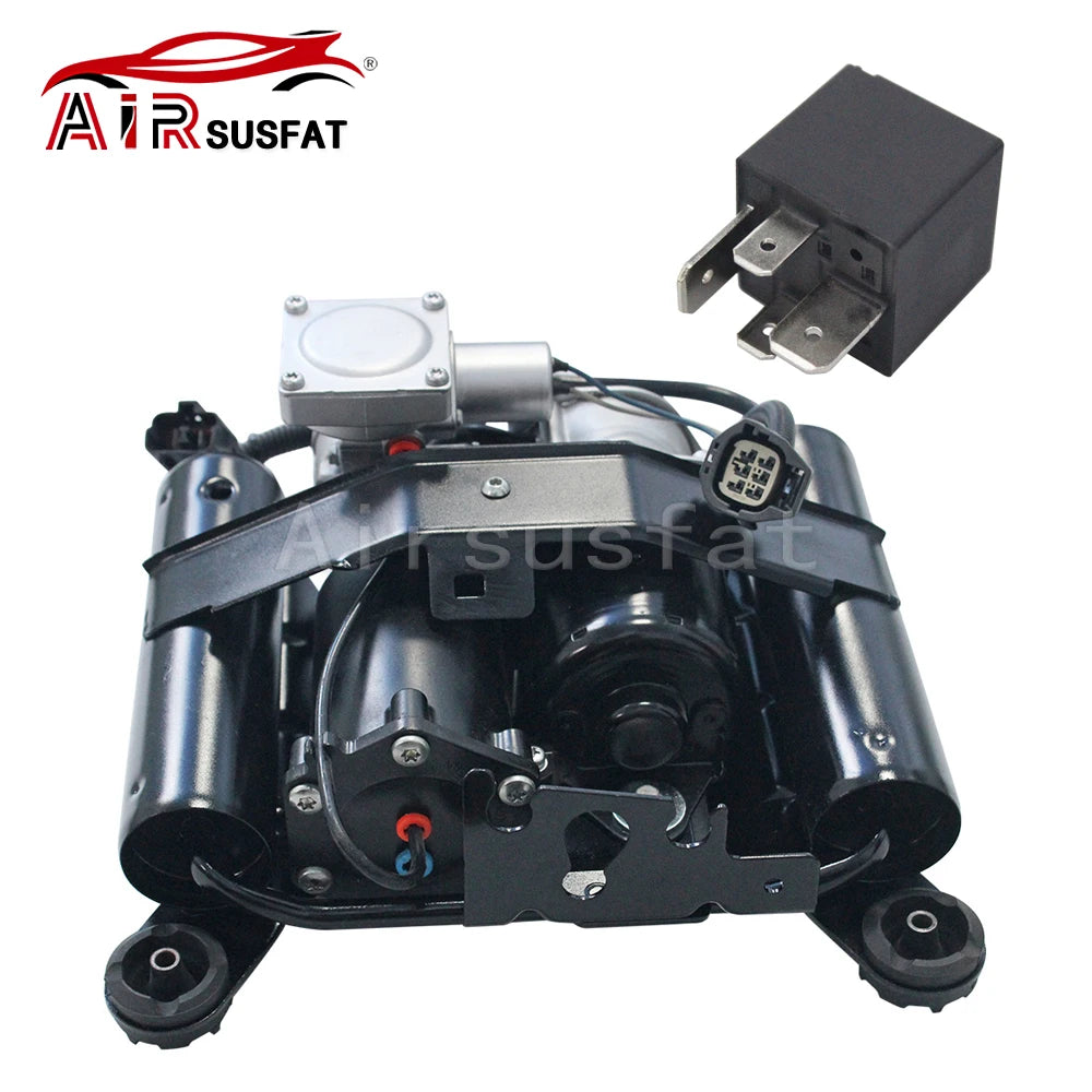 For Range Rover Mk III L322 Range Rover L322/HSE/Supercharged 06-12 Hitachi Air Suspension Compressor w/Bracket+Relay LR041777