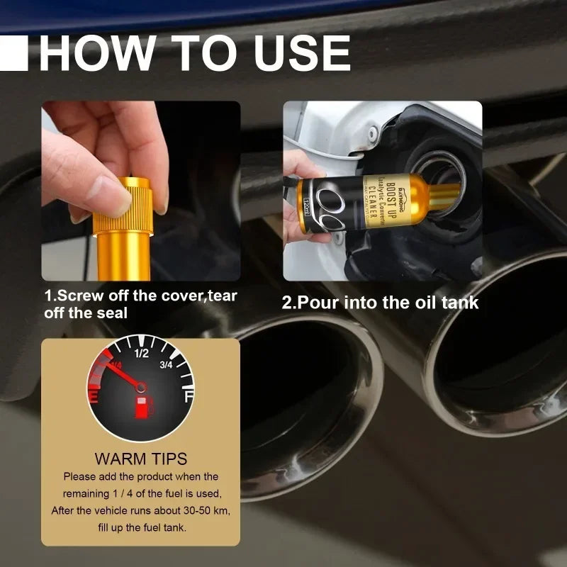 120ML Car Catalytic Converter Cleaner Engine Carbon Remover Non-Disassembly Exhaust System Treatment for Car Care