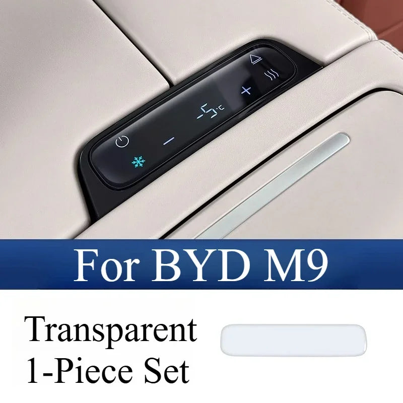 Anti-scratch Epoxy Film Protective Sticker for BYD M9 Refrigerator Control Panel Interior Modification Parts
