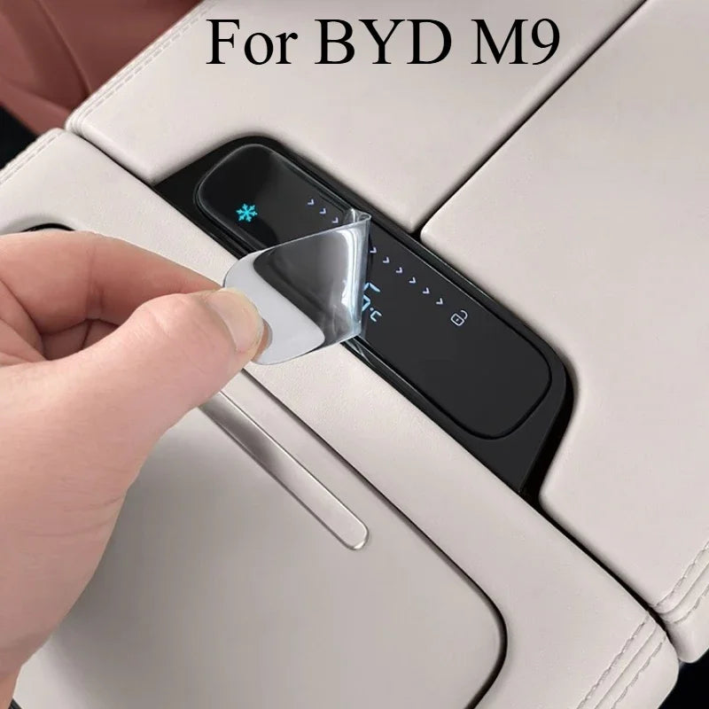 Anti-scratch Epoxy Film Protective Sticker for BYD M9 Refrigerator Control Panel Interior Modification Parts
