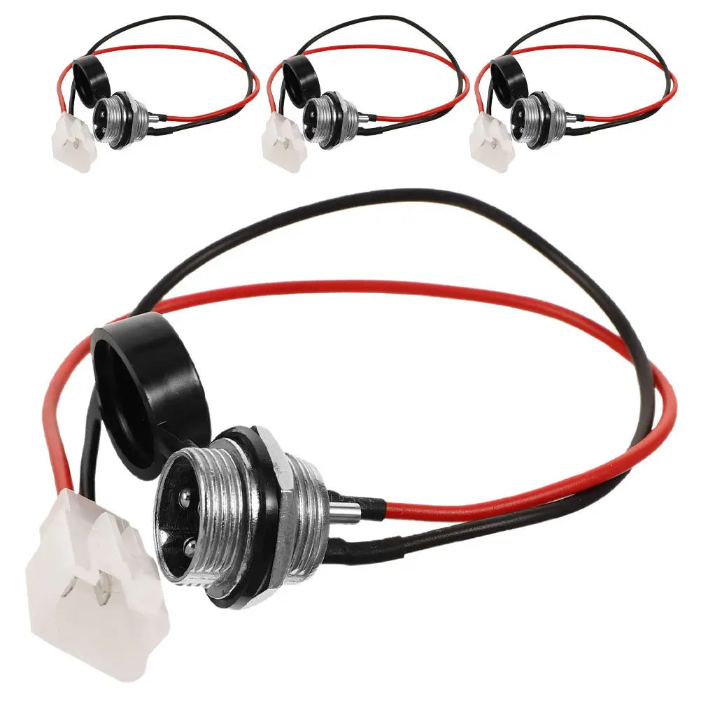 4 Pcs Electric Motorcycle Charging Port for Razor Bike Ebike Replacement Parts Connector Scooters