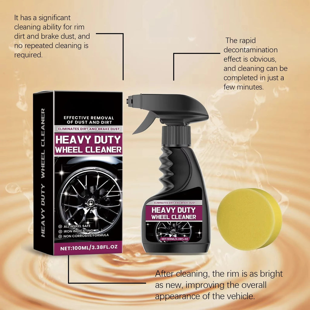 Long Lasting Rim Cleaner Spray 100ml Car Wheel Tire Cleaner Auto Detailing Polishing Tire Cleaning Tools for Car Care