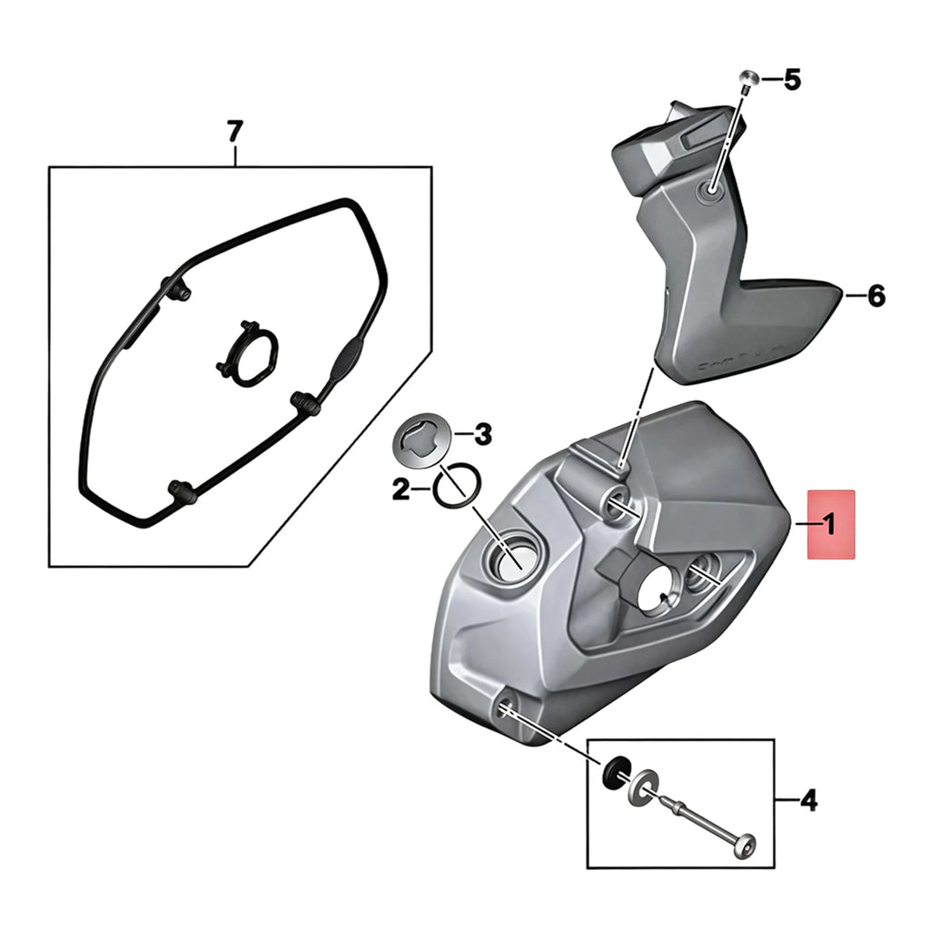 Engine Cylinder Valve Cover Gasket Set For BMW R1250GS R 1250 GS ADV GSA R RS RT 19 20 21 0J90 K50 K51 K52 K53 K54 11127923596