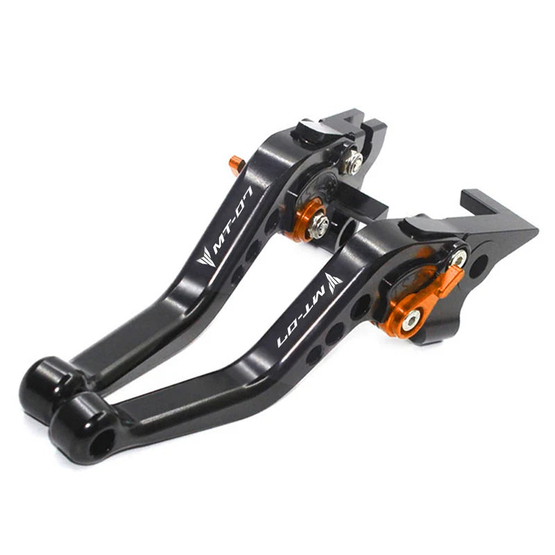 لطراز Yamaha MT-07/FZ-07 2014-2021 مجموعة ذراع قابض وفرامل CNC، مقابض قابلة للتعديل، إكسسوارات دراجات نارية