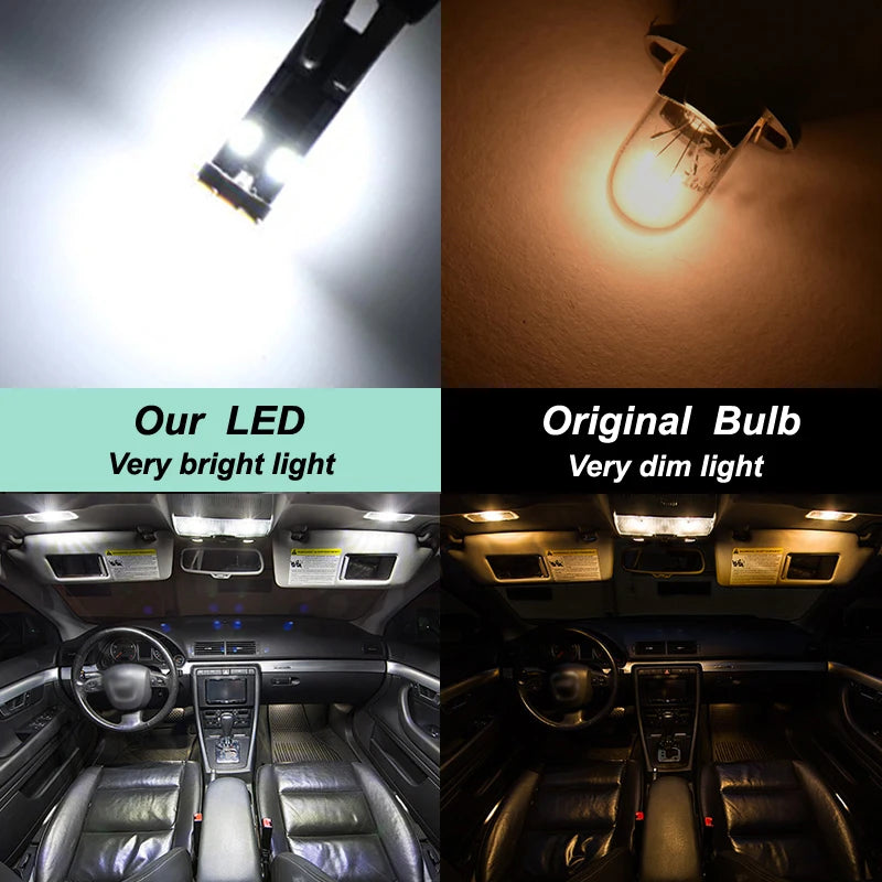 13Pcs Cars Accessories For Nissan Altima L34 2019 2020 2021 2022 2023 2024 Canbus Dome License Plate LED Interior Light Bulb Kit