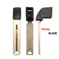 jingyuqin 10PCS/LOT New Smart Remote Key Insert blank Fob for Toyota Highlander Land Cruiser RAV4 Car Key Fob toy40 toy48 blade