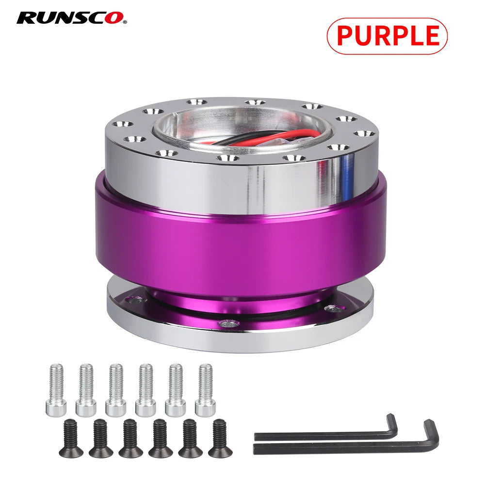 Universal Car Auto Steering Wheel Quick Release Hub Adapter Snap Off Boss Kit Car Accessories