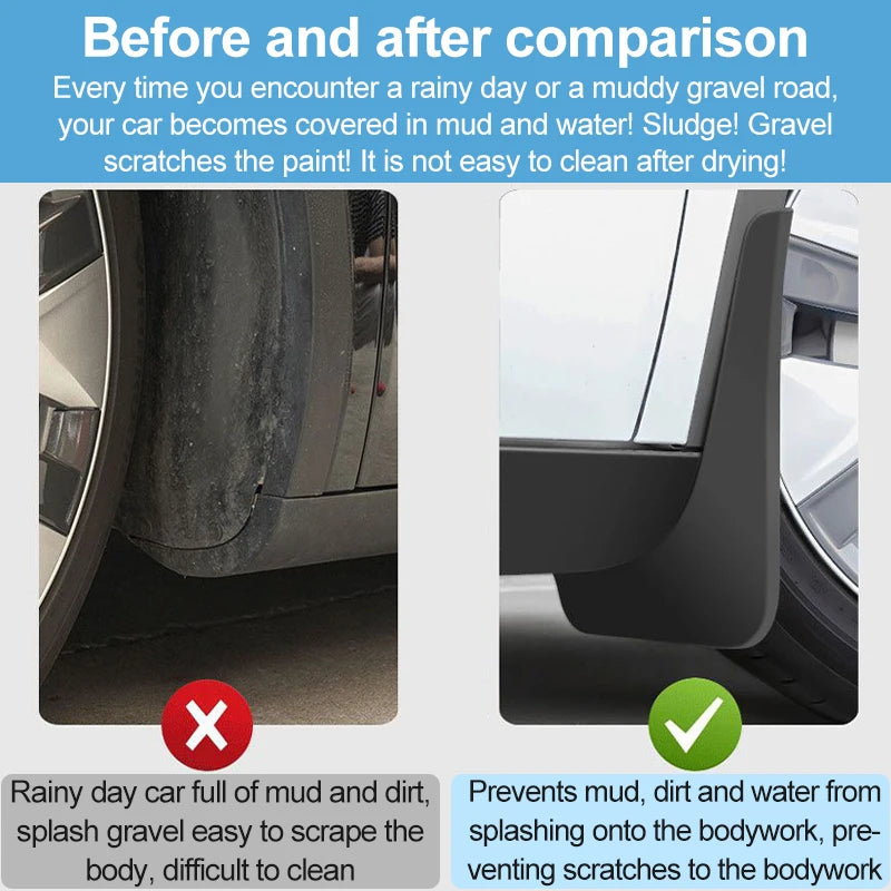Car Mudflaps Splash Mud 4PCS For ROX 01 Polestones 01 2024 2025 2026 Front Rear Wheels Mudguards Guard Flaps Auto Accessories