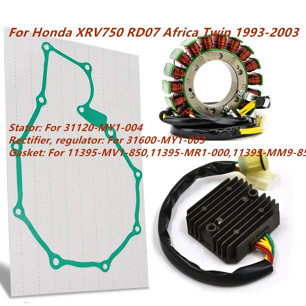 Stator Coil Regulator Rectifier Gasket For Honda XRV750 XRV 750 RD07 Africa Twin 1993 1994 1995 1996-1999 2000 2001 2002 2003