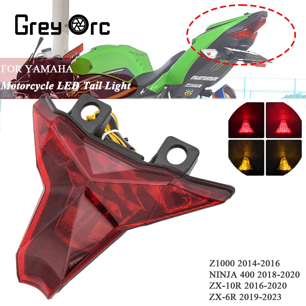 For Kawasaki NINJA ZX-10R ZX 10R 2016-2020 2017 2018 2019 Tail Light Integrated Turn Signals Brake Lamp Motorcycle Accessories
