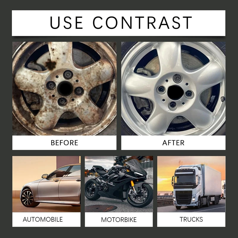 Car Rust Remover Multi-effect Wheel Hub Metal Surface Cleaner Derusting Decontamination Polishing Agent Maintenance Care Liquid