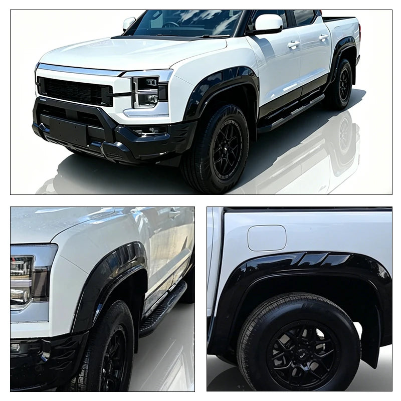 For BYD Shark 6 Fender Flares Widebody Kits ABS Scratch-resistant Wheel Arches Fender Flares Exterior Protector Car Accessories